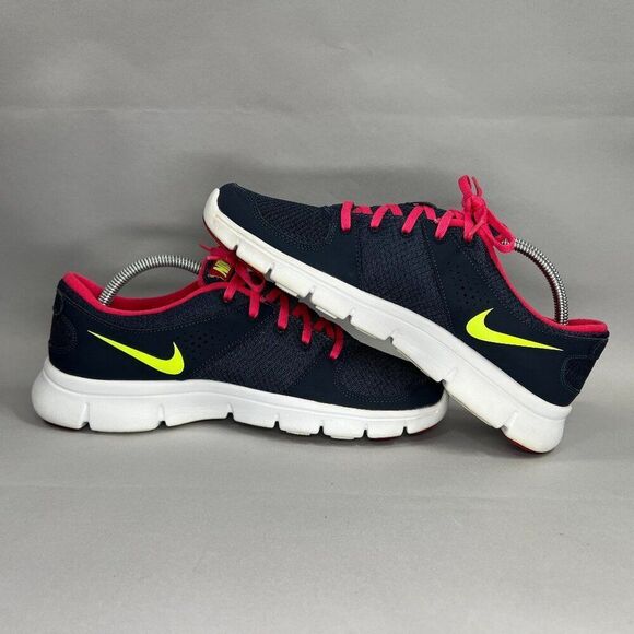 Nike Flex Experience RN Shoes Women's Size 10 Thunder Blue Volt Running Sneakers - Picture 8 of 12